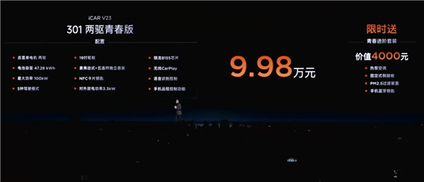 年輕人的電動(dòng)小G越野SUV！奇瑞iCar V23上市：9.98萬起