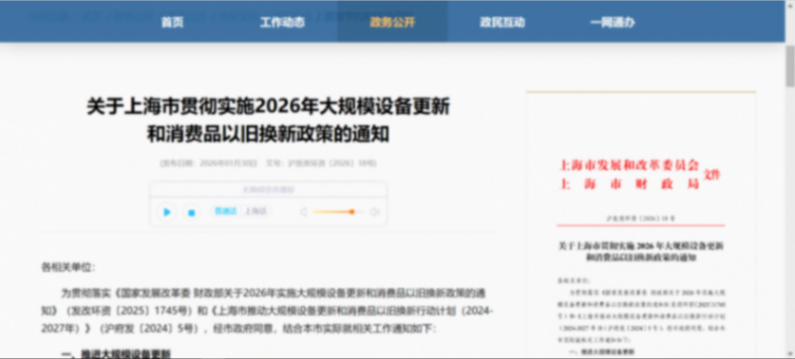 上海：給予汽車置換更新補貼支持，最高不超1.5萬元